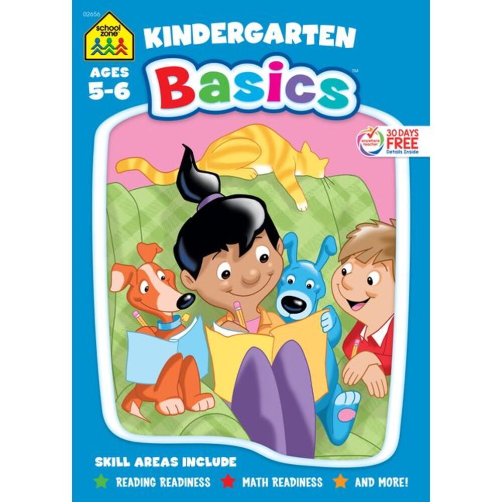 School Zone Kindergarten Basics 96-Page Workbook -- School Zone